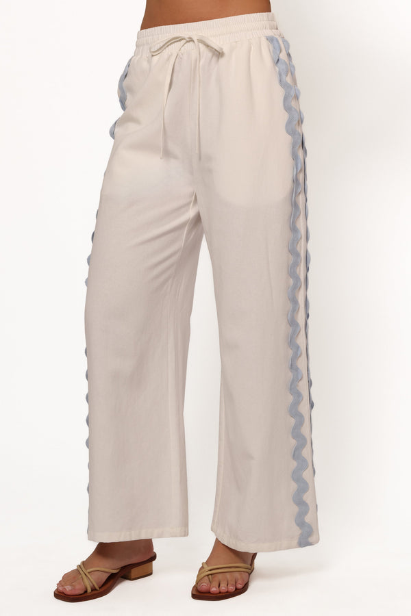 Petal and Pup USA BOTTOMS Jasinta Pants - Cream Blue (Hold For Amazon)