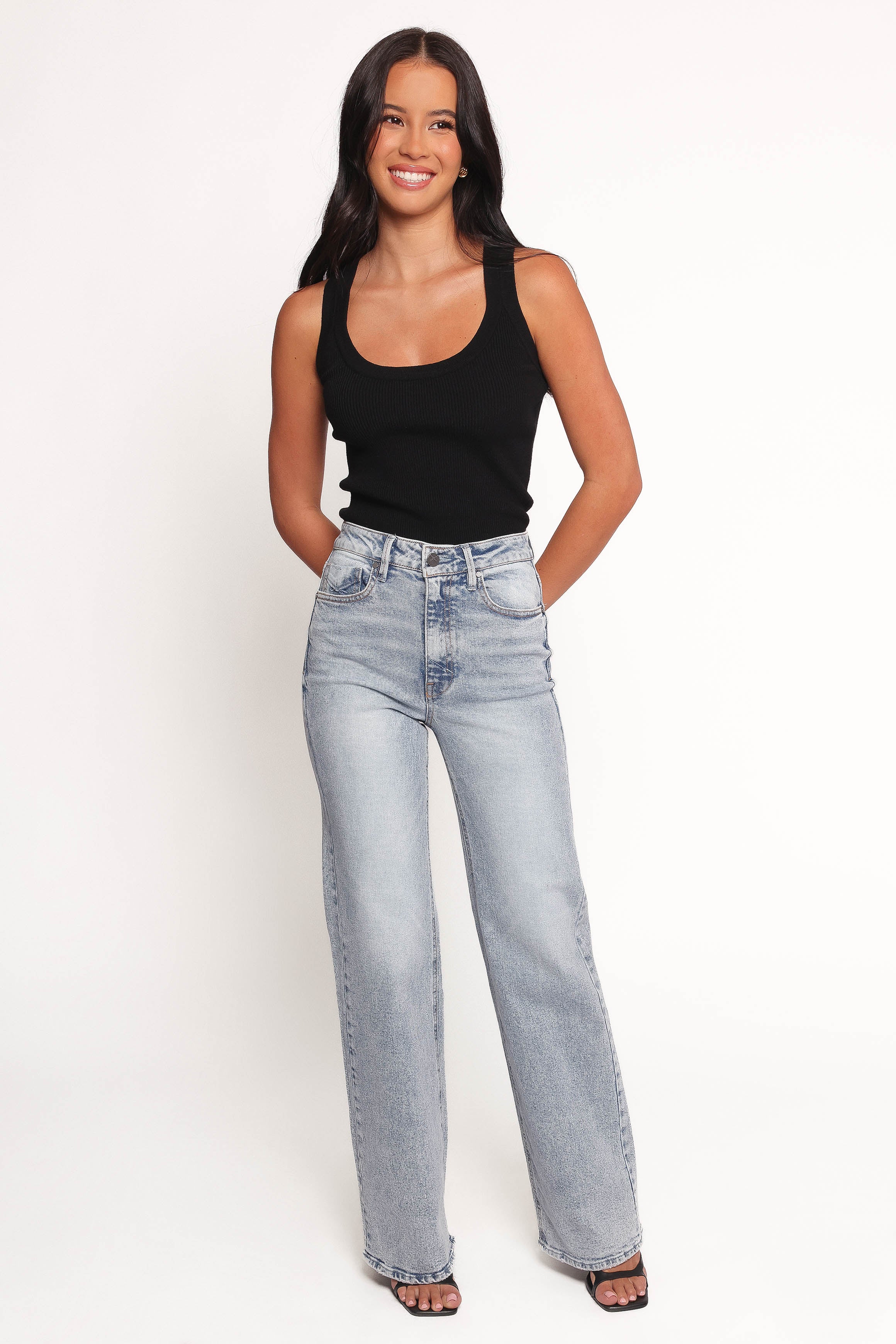 Petal and Pup USA BOTTOMS Jolene Wide Leg Jeans - Peace