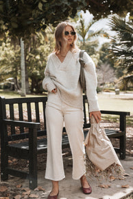 Petal and Pup USA BOTTOMS Just Black Trouser Wide Leg Jean - Supermoon