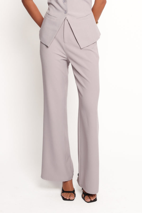 Petal and Pup USA BOTTOMS Kernie Pants - Light Grey (Hold for Rack)