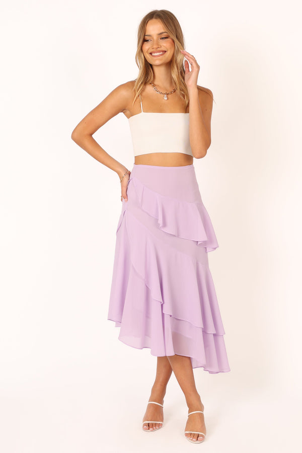 Petal and Pup USA BOTTOMS Kylen Frill Skirt - Lilac