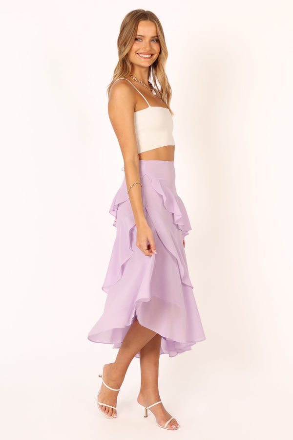 Petal and Pup USA BOTTOMS Kylen Frill Skirt - Lilac