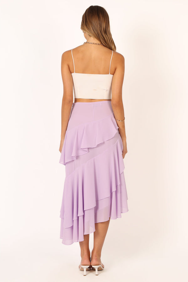 Petal and Pup USA BOTTOMS Kylen Frill Skirt - Lilac