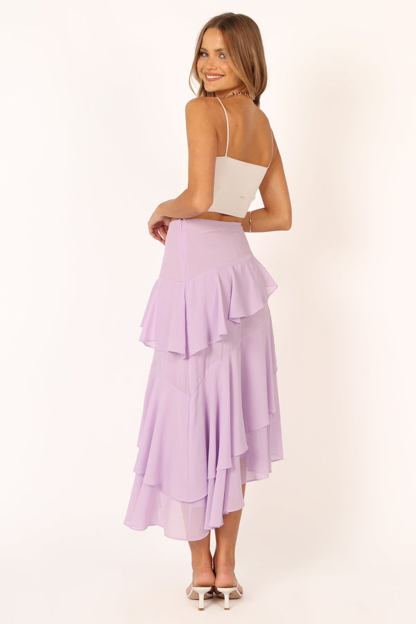 Petal and Pup USA BOTTOMS Kylen Frill Skirt - Lilac