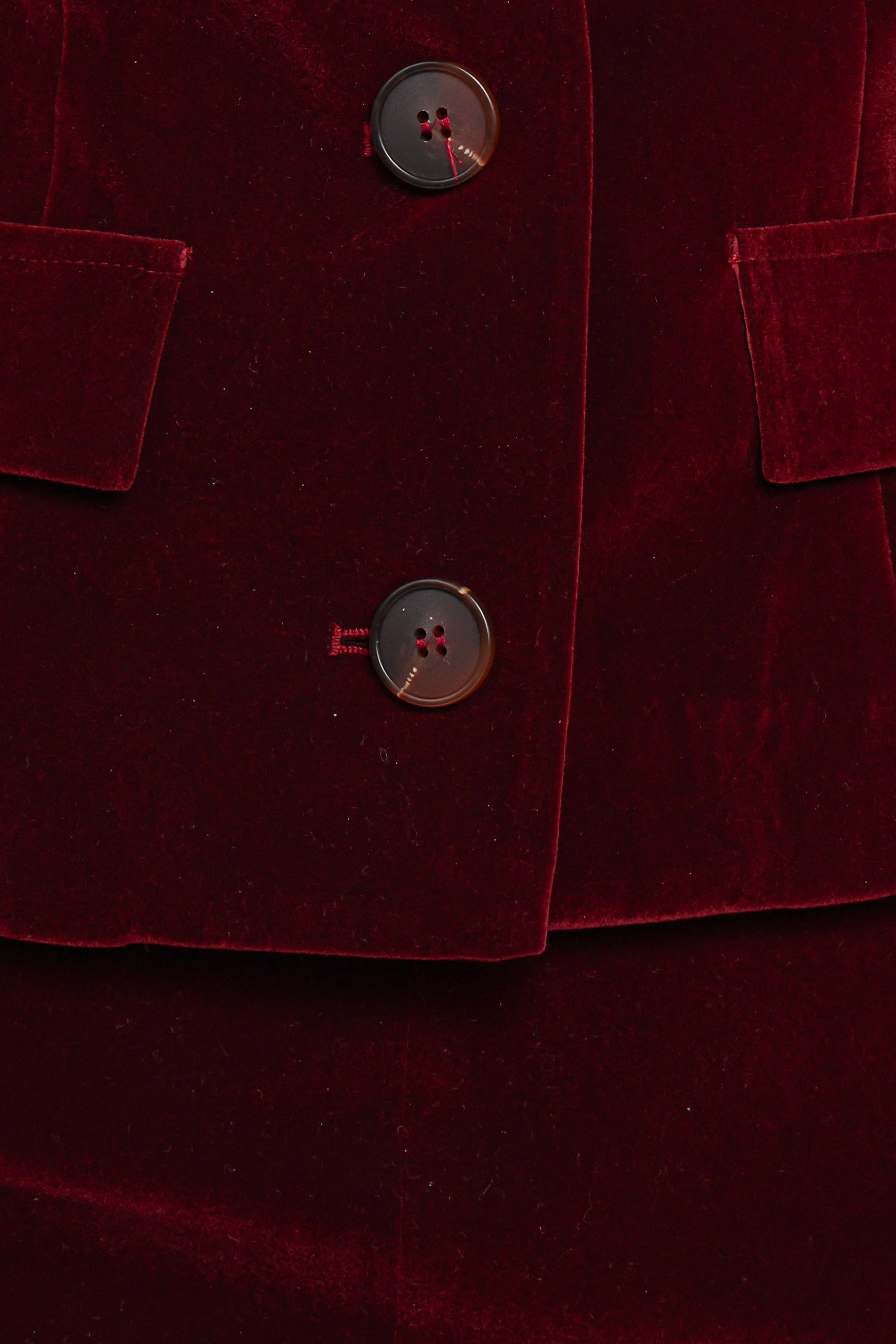 Petal and Pup USA BOTTOMS Lainey Velvet Mini Skirt - Burgundy