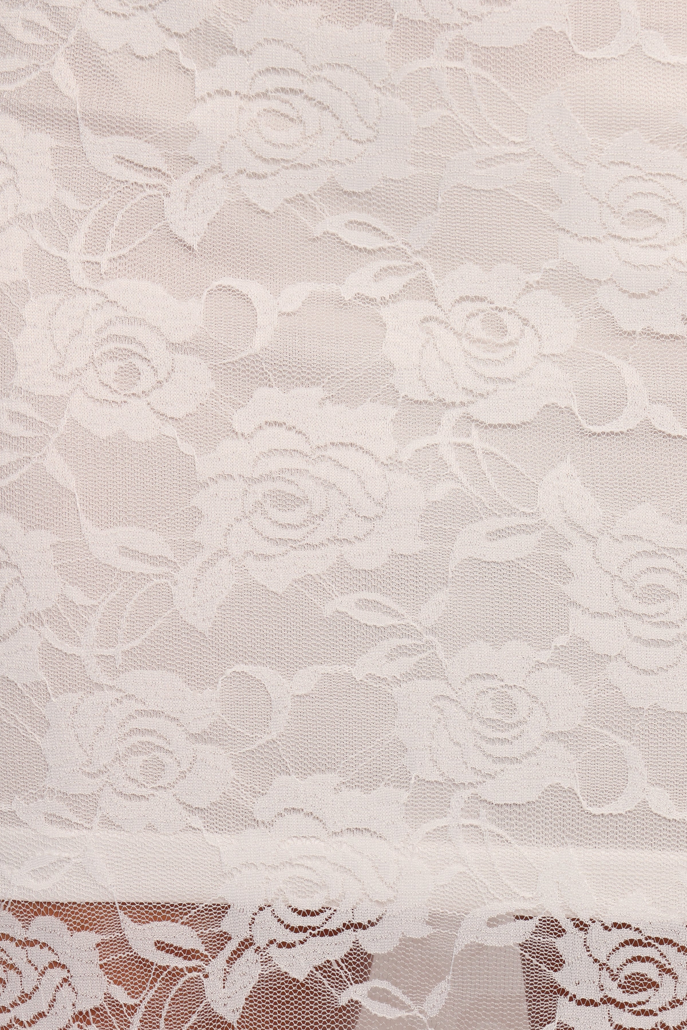 Petal and Pup USA BOTTOMS Laken Sheer Lace Maxi Skirt - White