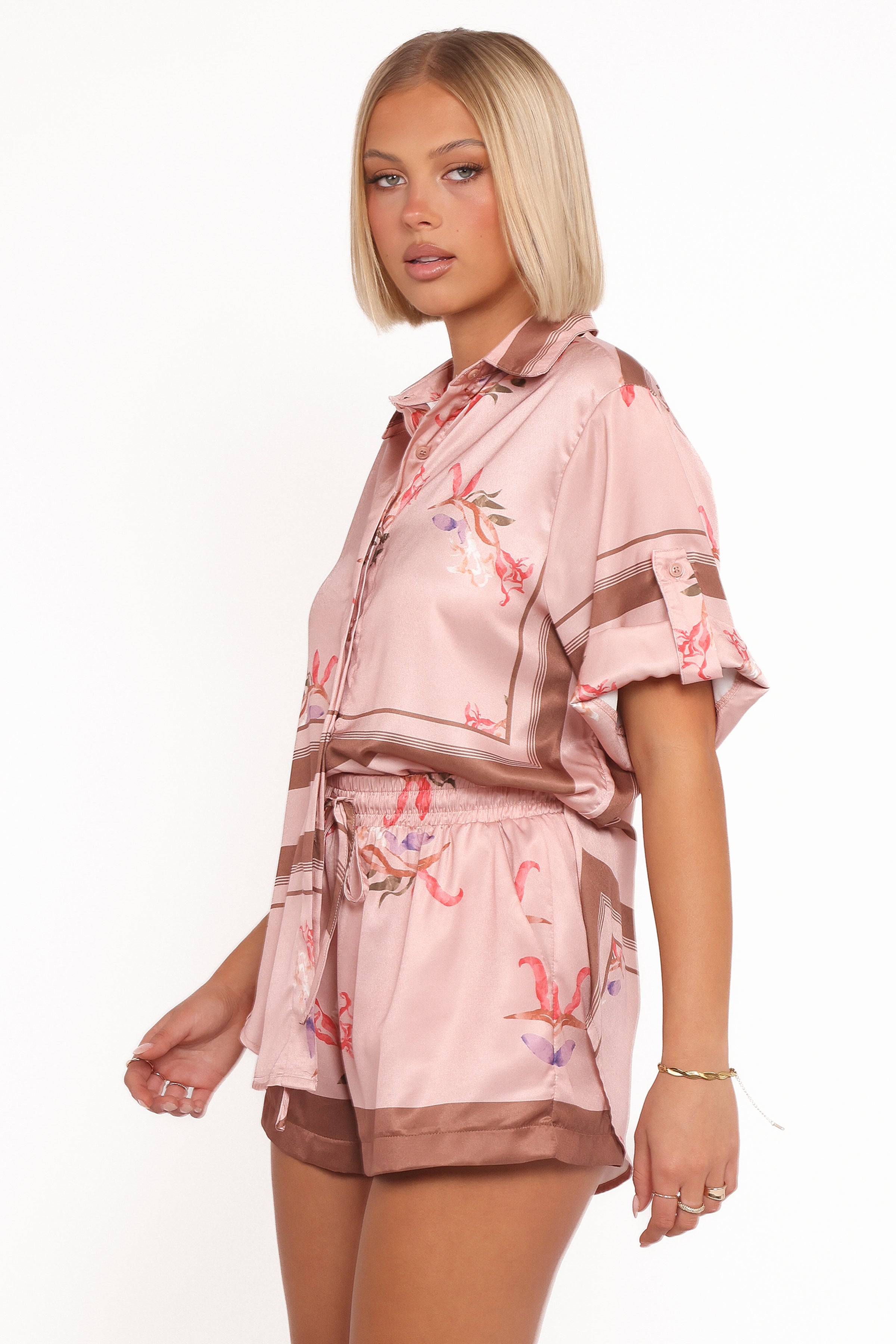 Petal and Pup USA BOTTOMS Lara Shorts - Pink Cocoa