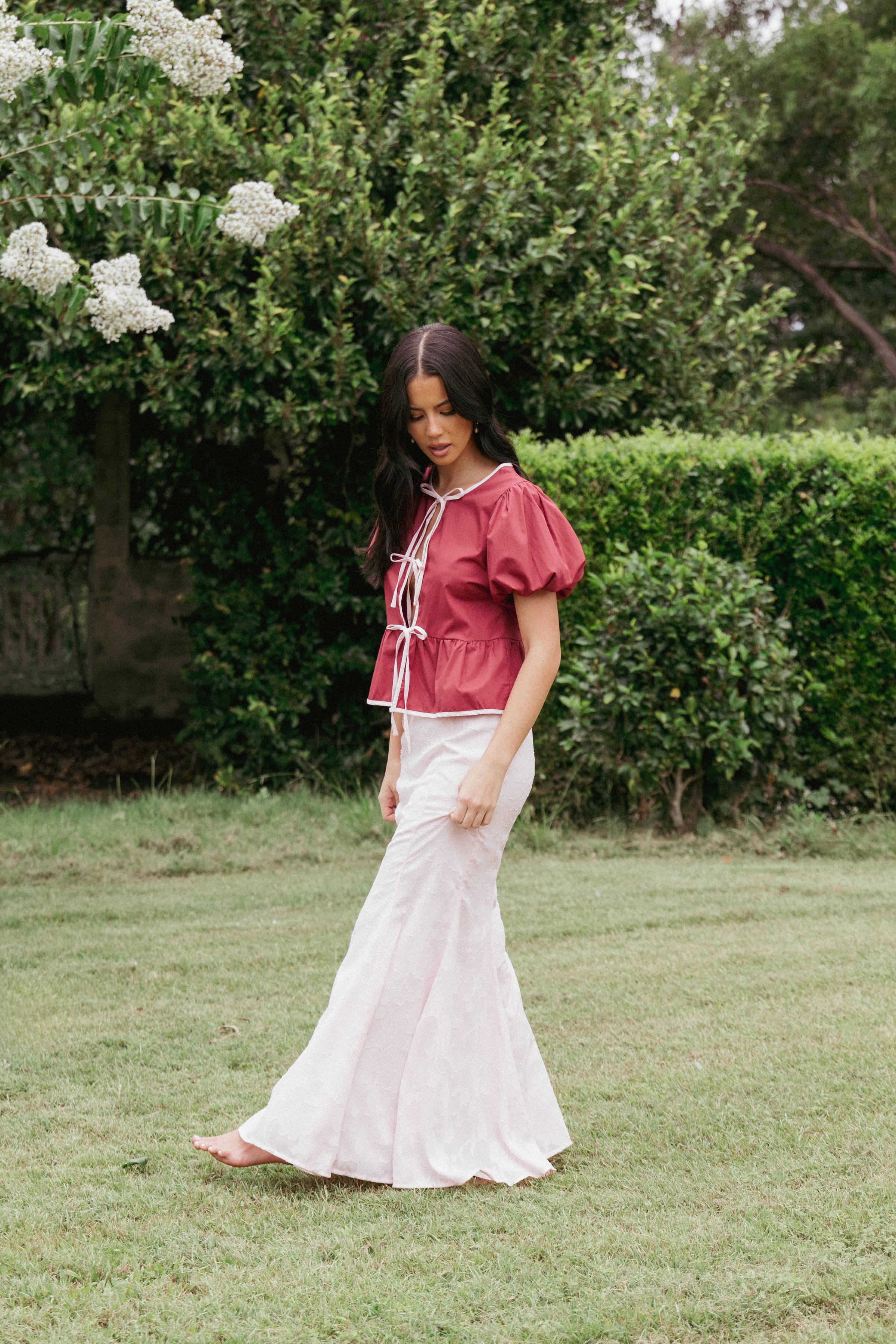 Petal and Pup USA BOTTOMS Larina Maxi Skirt - Pink