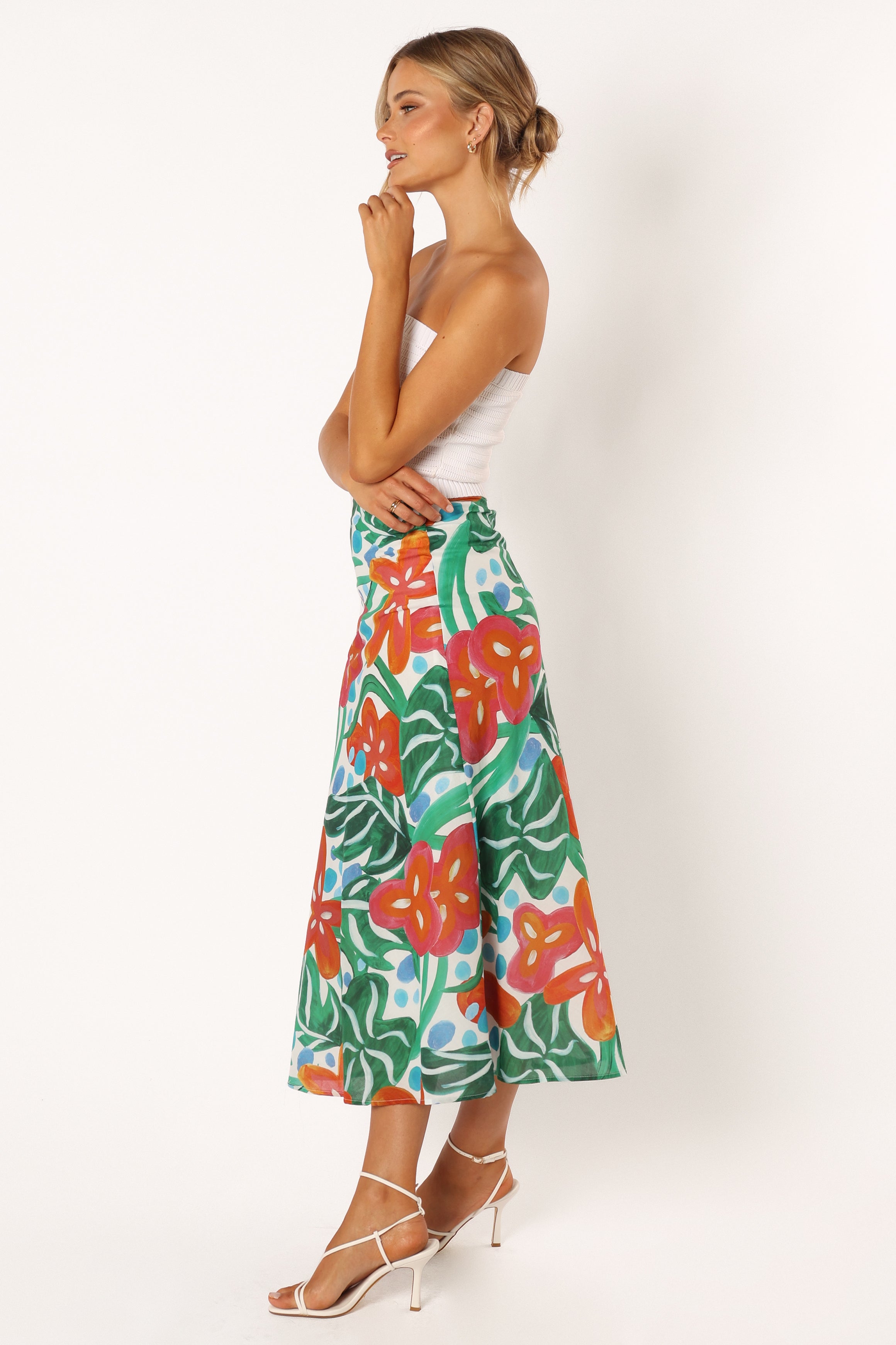 Petal and Pup USA BOTTOMS Lenny Midi Skirt - Kauai