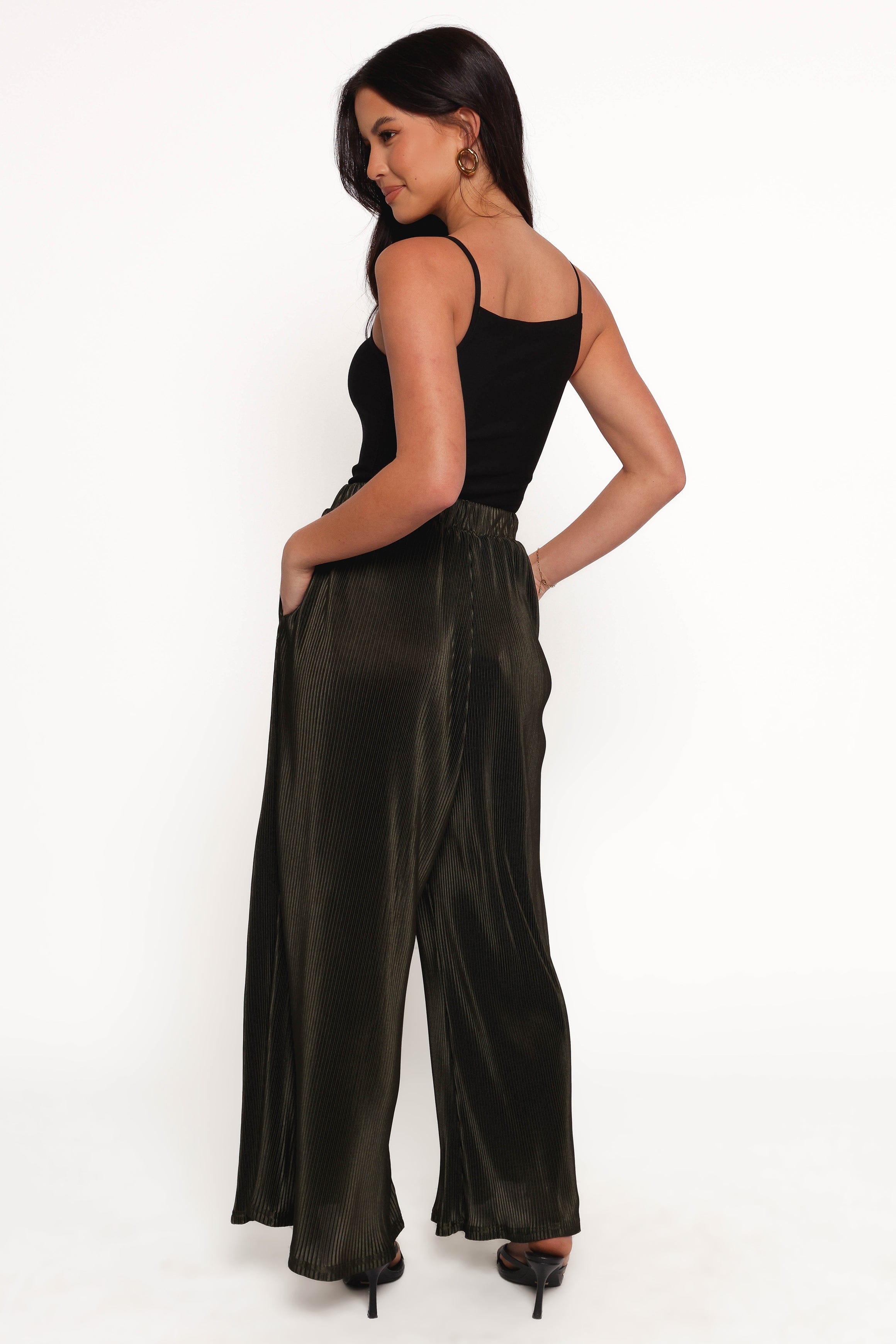 Petal and Pup USA BOTTOMS Leria Wide Pant - Olive