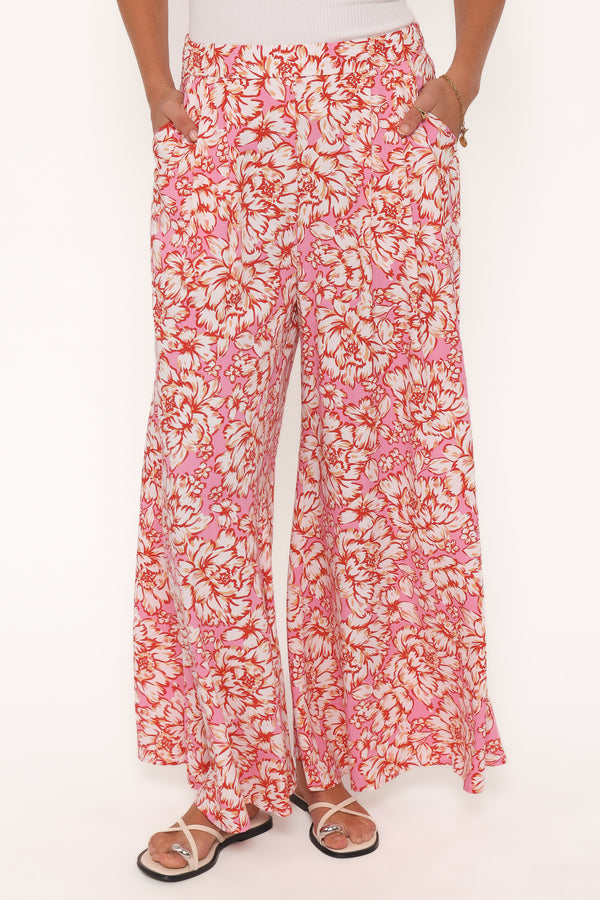 Petal and Pup USA BOTTOMS Lessie Pants - Pink Floral