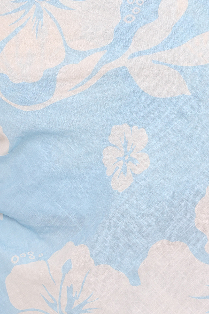 Petal and Pup USA BOTTOMS Lourdes Wide Leg Pant - Blue Hibiscus