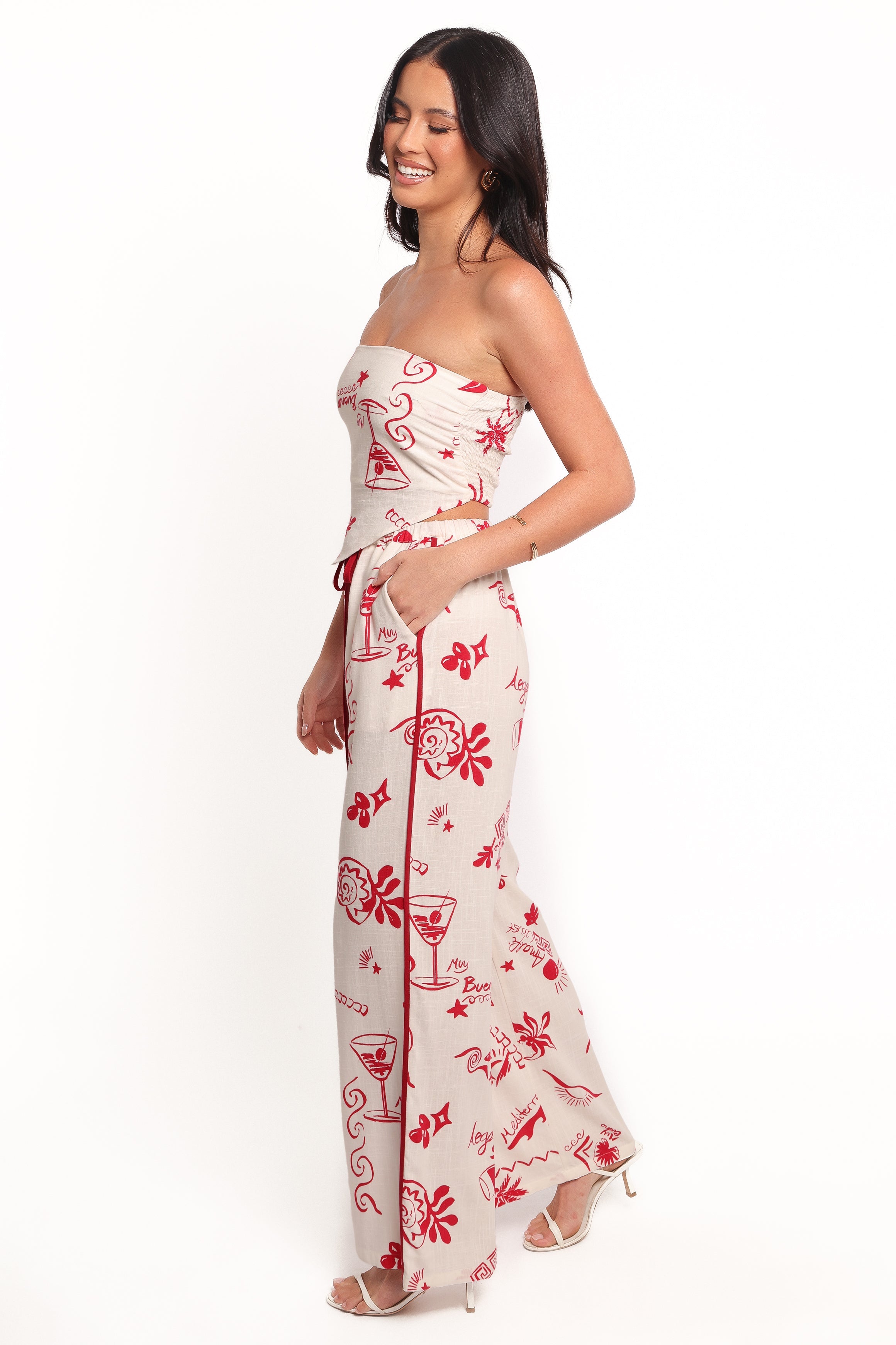 Petal and Pup USA BOTTOMS Malta Pant - Red