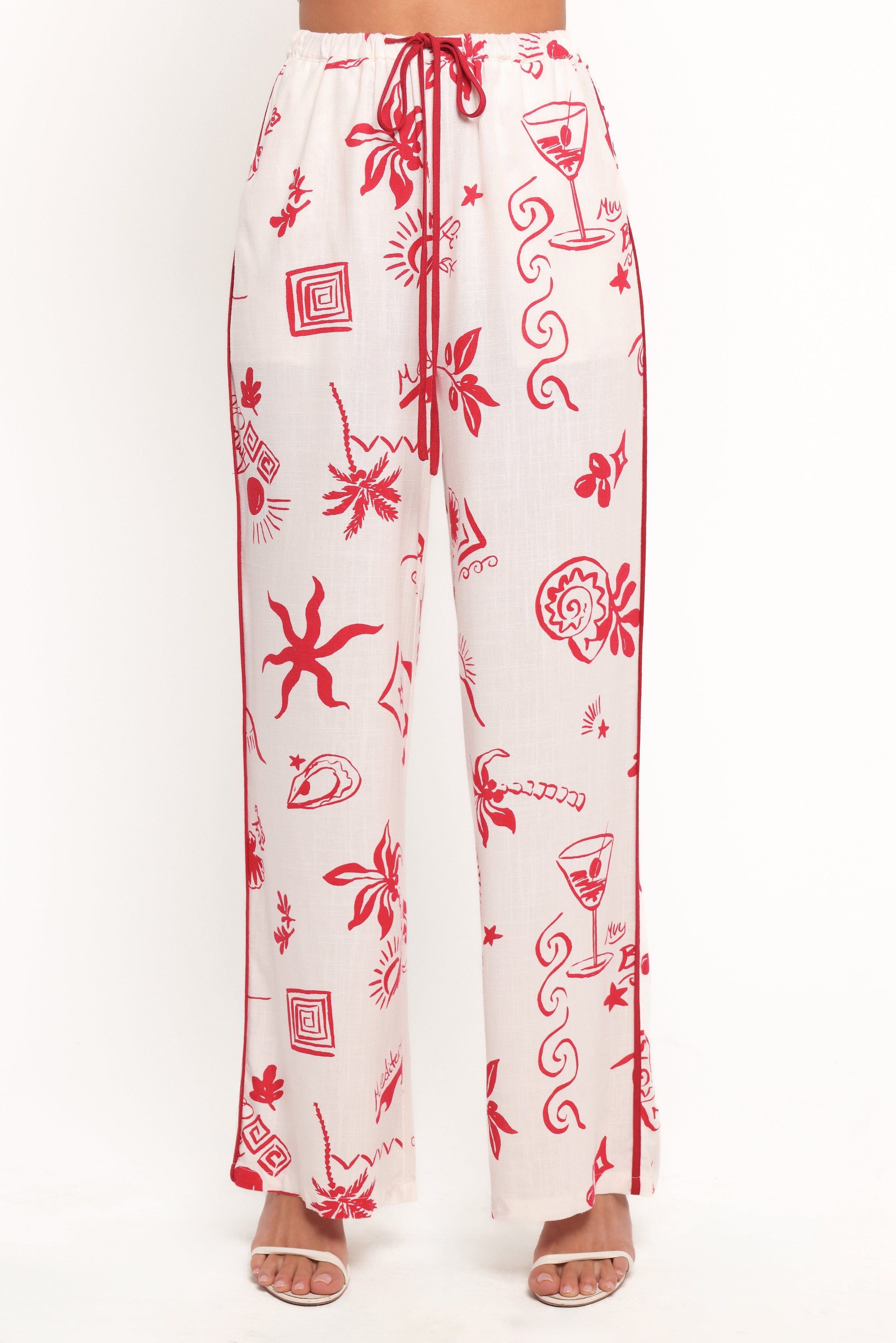 Petal and Pup USA BOTTOMS Malta Pant - Red