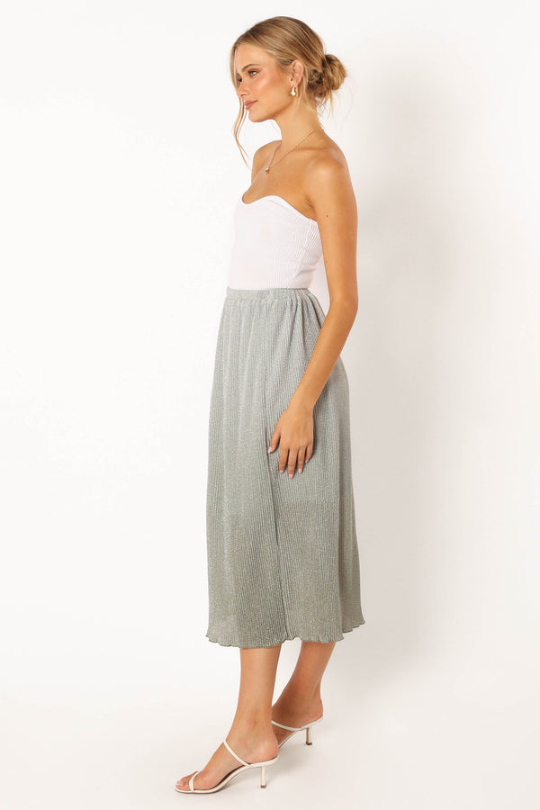 Petal and Pup USA BOTTOMS Margurita Gradient Midi Skirt - Aqua