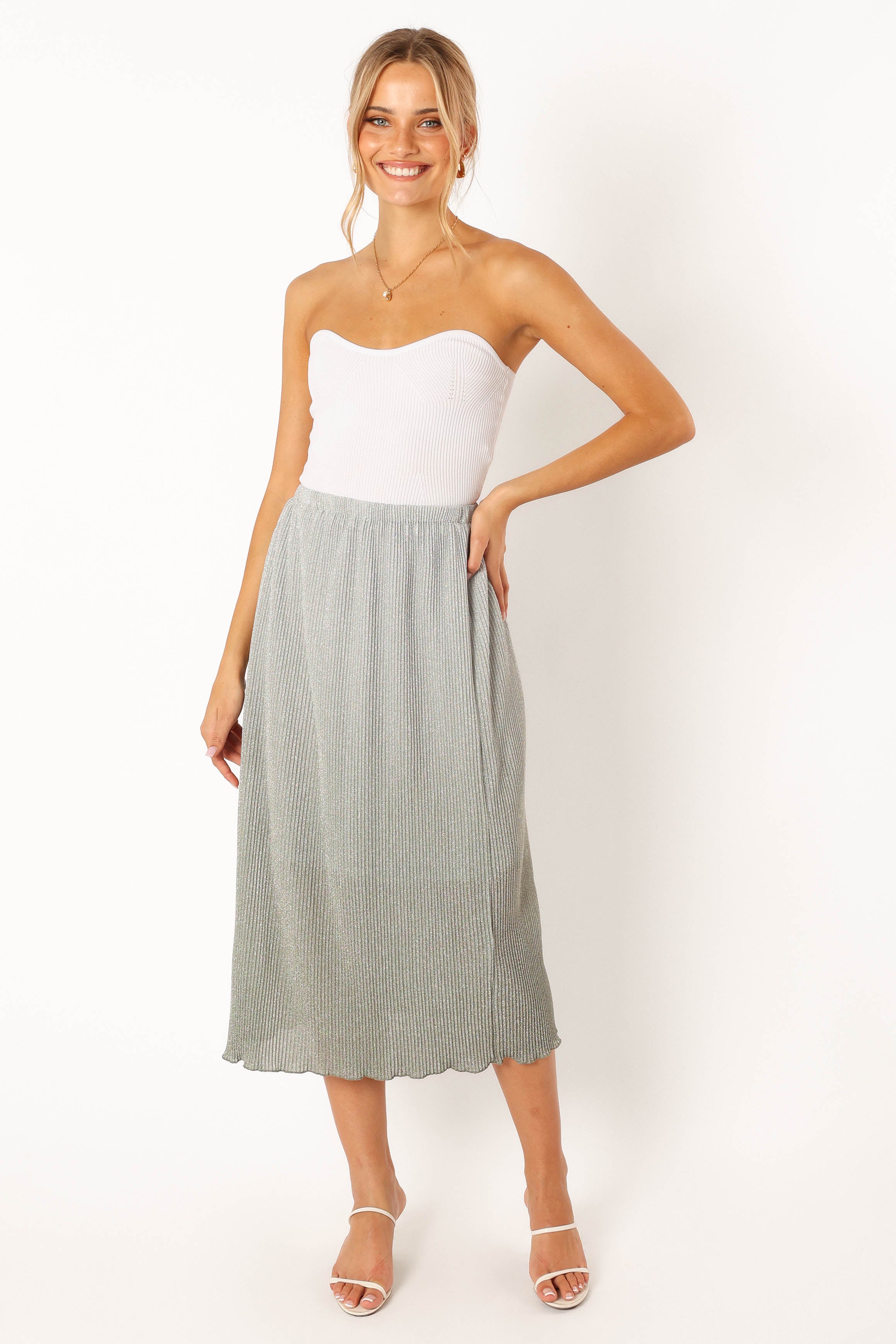 Petal and Pup USA BOTTOMS Margurita Gradient Midi Skirt - Aqua