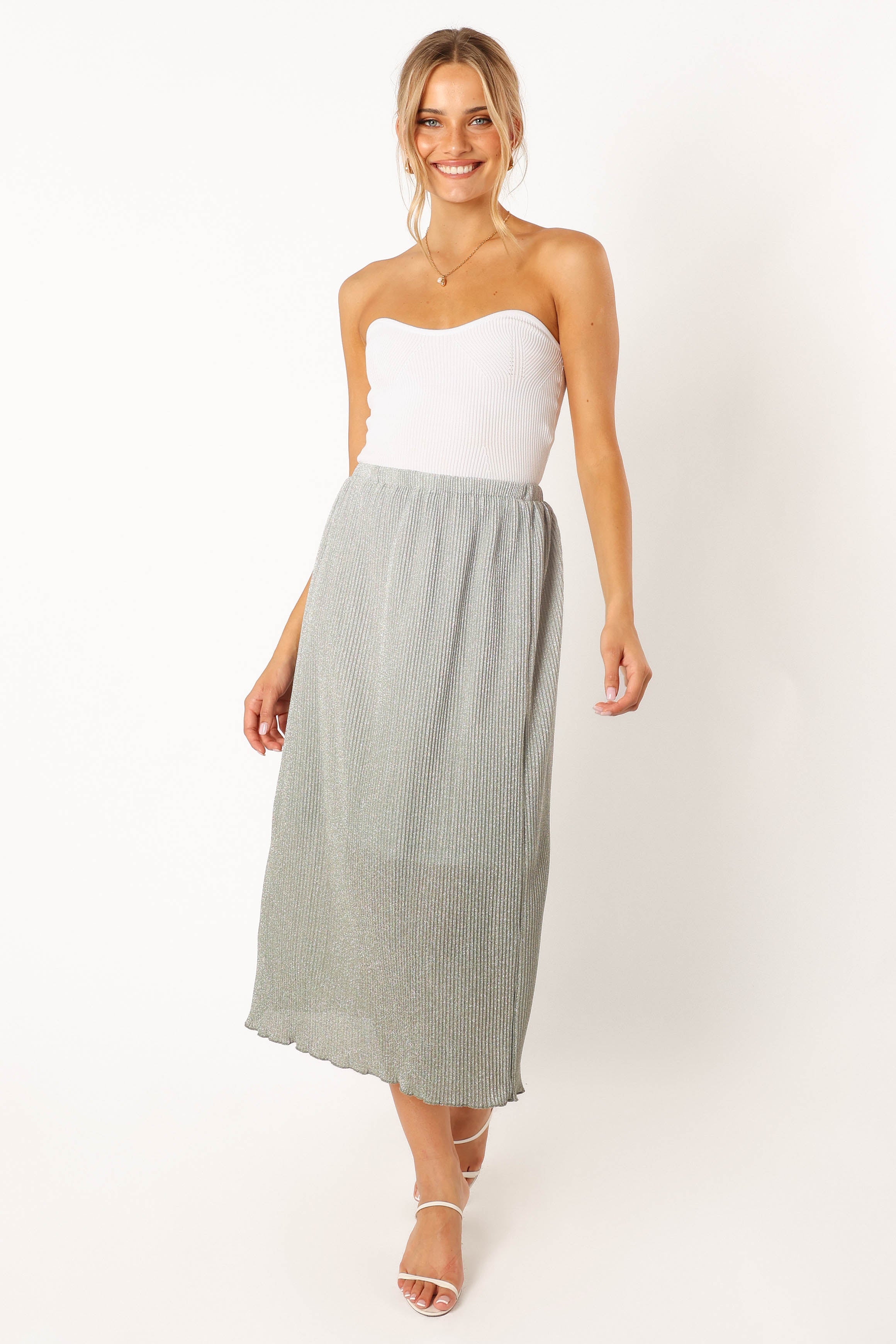 Petal and Pup USA BOTTOMS Margurita Gradient Midi Skirt - Aqua
