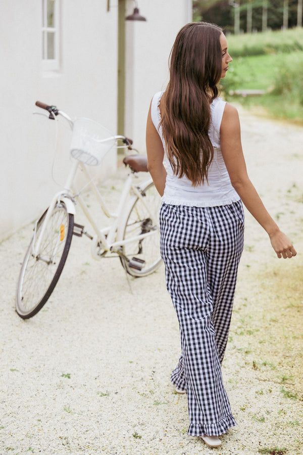 Petal and Pup USA BOTTOMS Marina Pant - Black Gingham