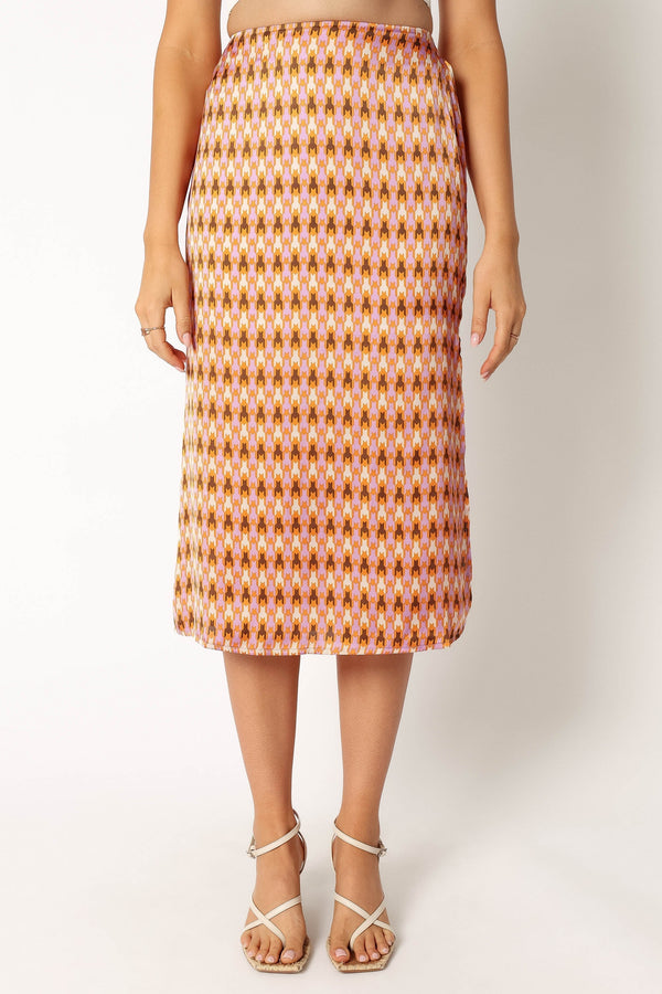 Petal and Pup USA BOTTOMS Marley Midi Skirt - Mocha