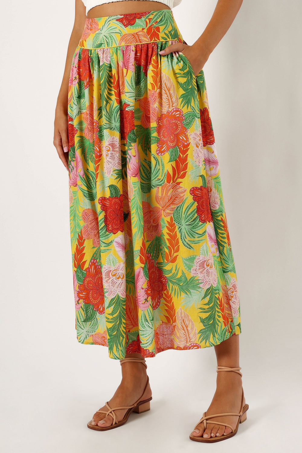 Miami Maxi Skirt - Leilani Print - Petal & Pup USA