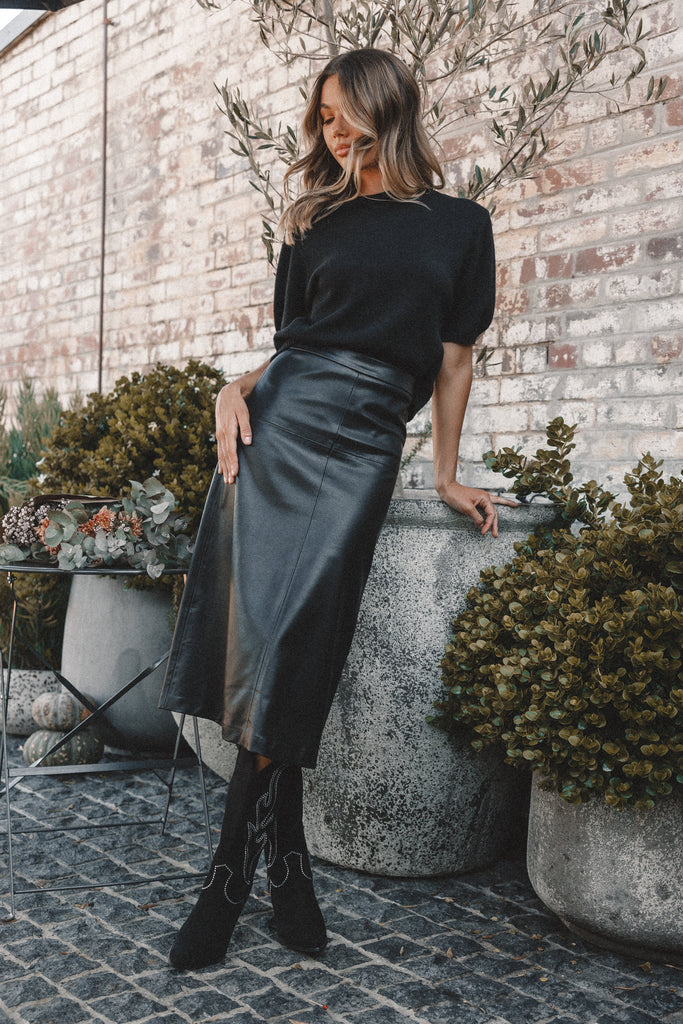 Midi Long Leather Skirt Nordstrom Rack Miller Faux Leather Midi