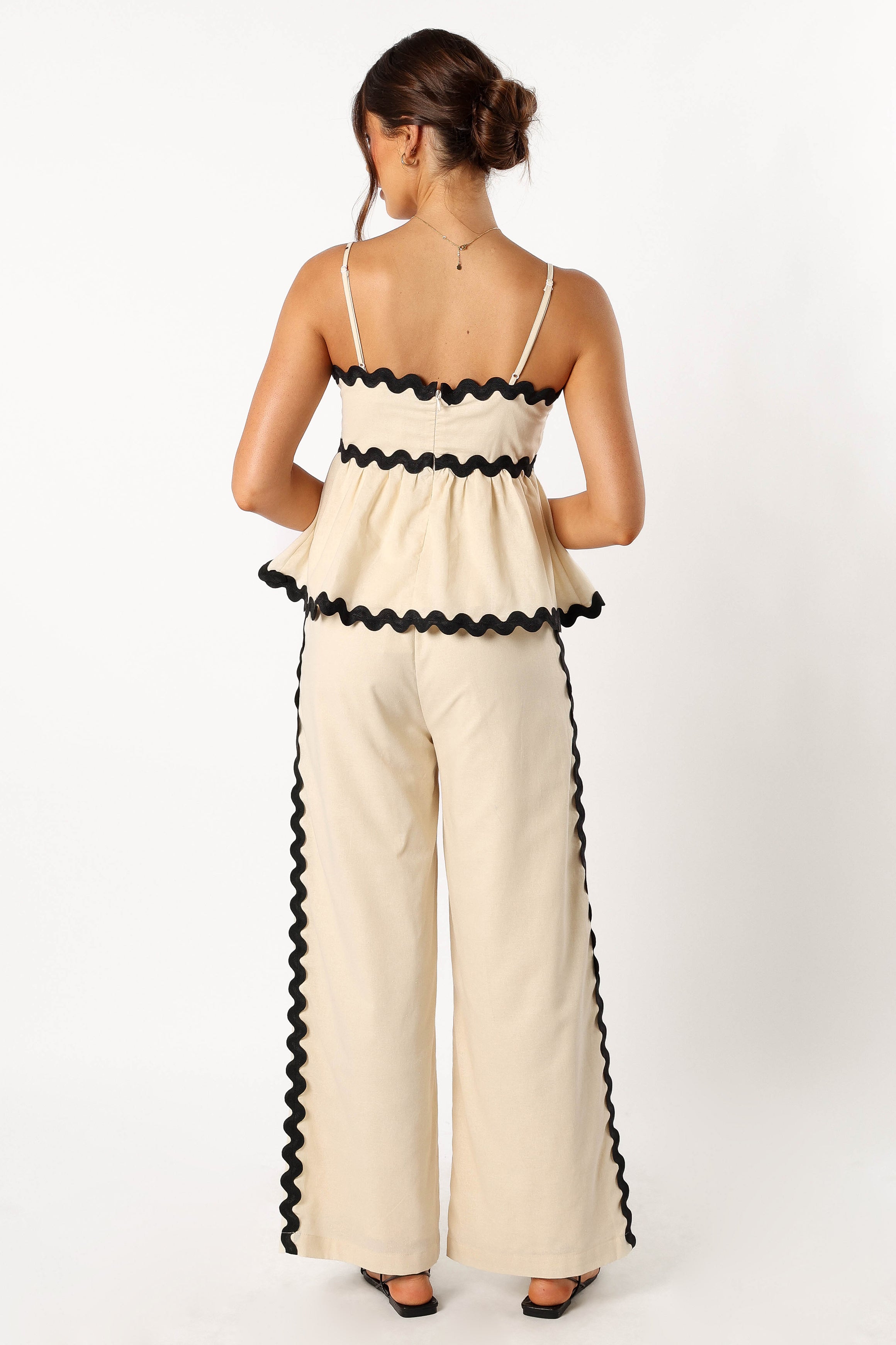 Mollymook Pants - Cream Black | Petal & Pup USA