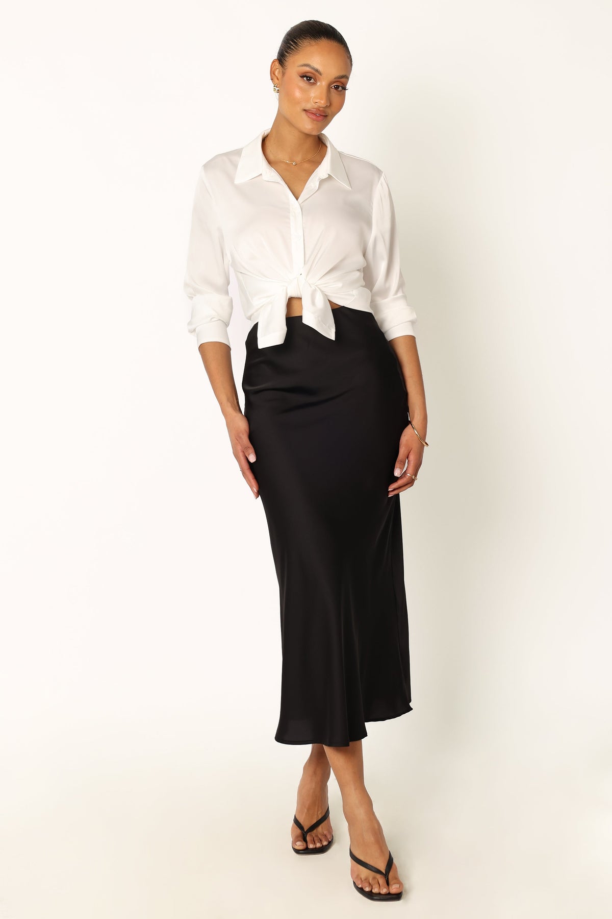 nellie soft satin midaxi dress Oh hello Nellie soft satin midaxi dress in butter