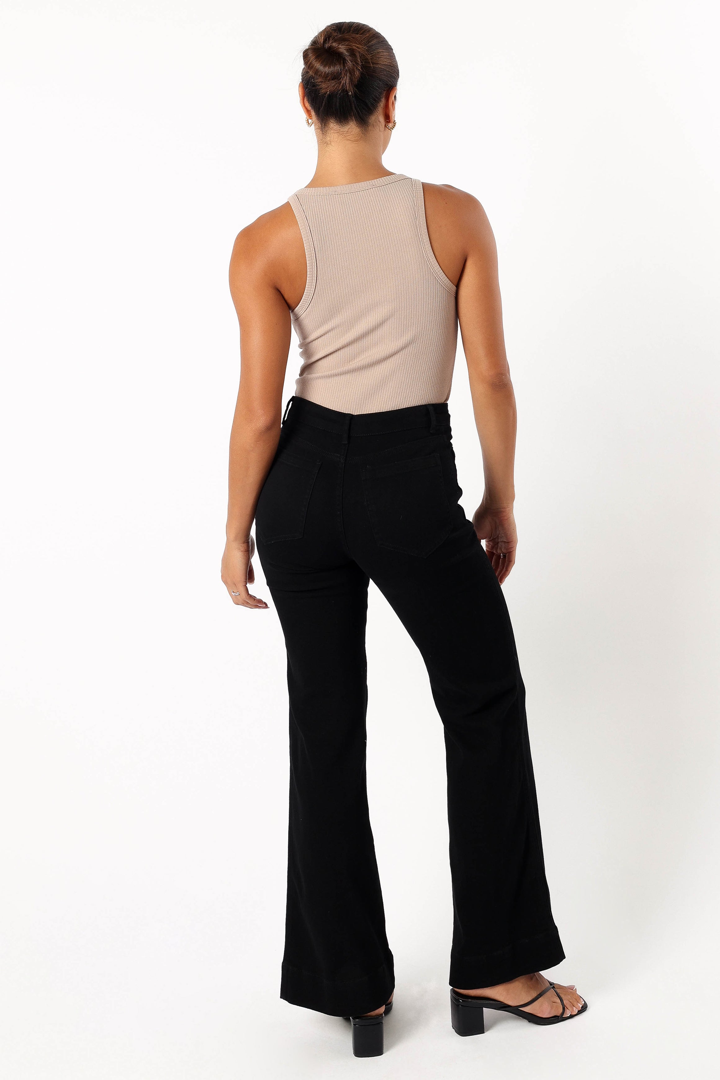 Petal and Pup USA BOTTOMS Nico Wide Leg Jean - Black