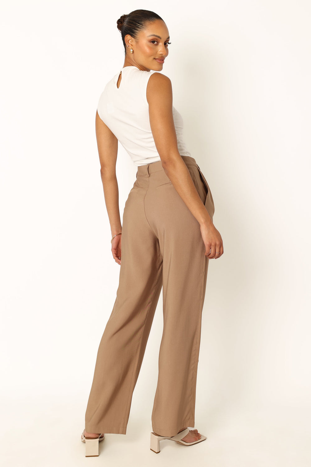 Petal and Pup USA BOTTOMS Noelle Pant - Light Brown