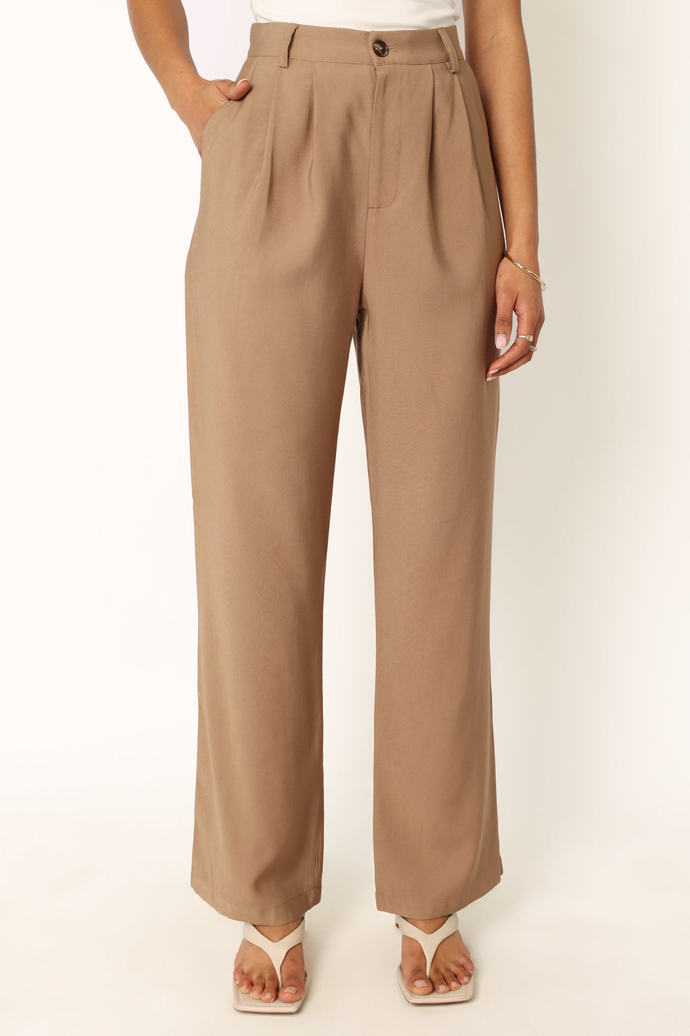 Petal and Pup USA BOTTOMS Noelle Pant - Light Brown