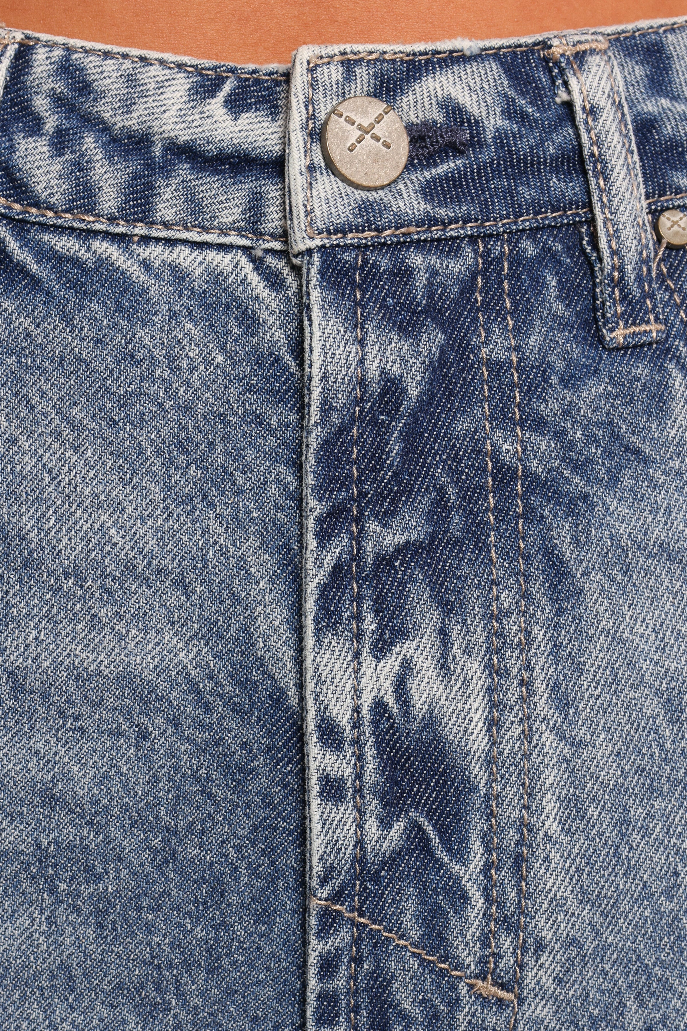 Petal and Pup USA BOTTOMS Noemi High Rise Crop Leg Jeans - Imprint