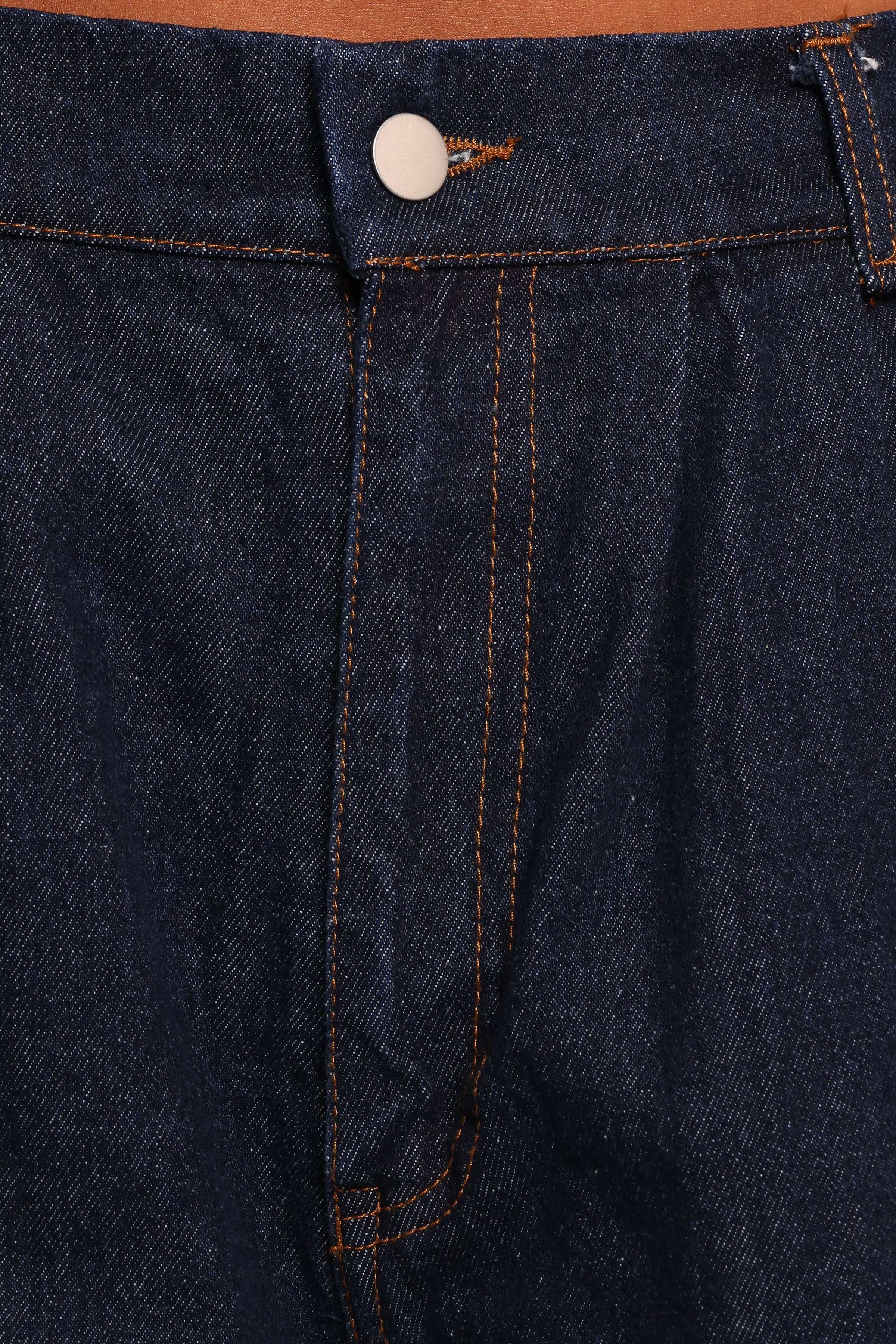 Petal and Pup USA BOTTOMS Nylah Pleated Denim Short - Mid Denim (Hold for Rack)