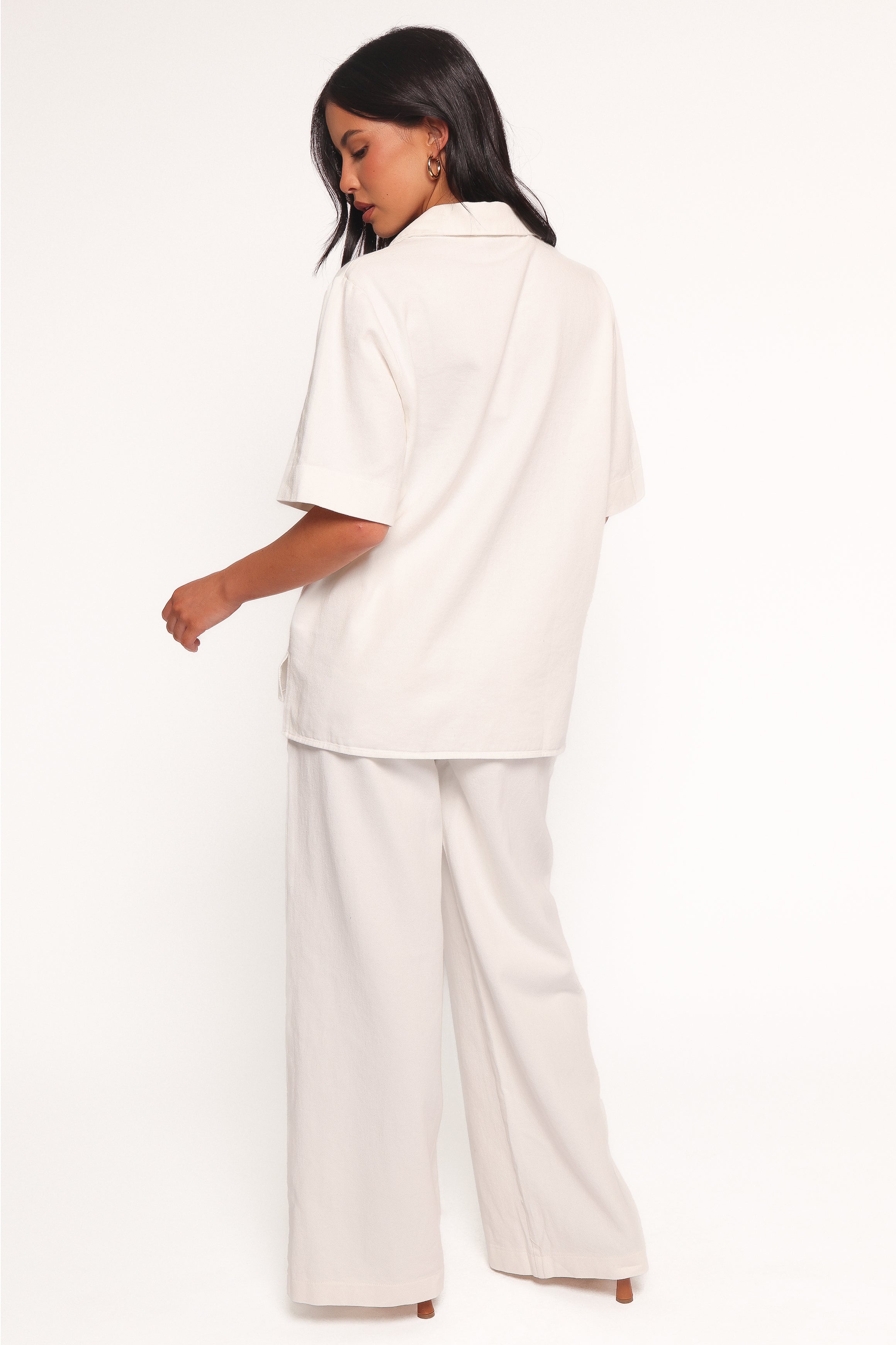 Petal and Pup USA BOTTOMS Odelia Denim Pant - Off White