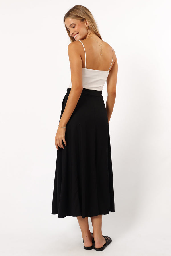 Petal and Pup USA BOTTOMS Odetta Maxi Skirt - Black