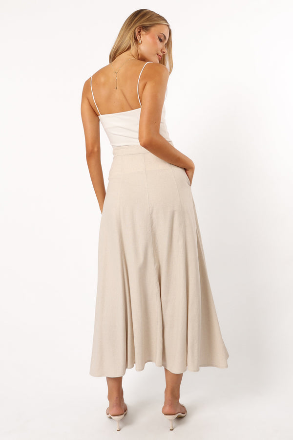 Petal and Pup USA BOTTOMS Odetta Maxi Skirt - Oatmeal