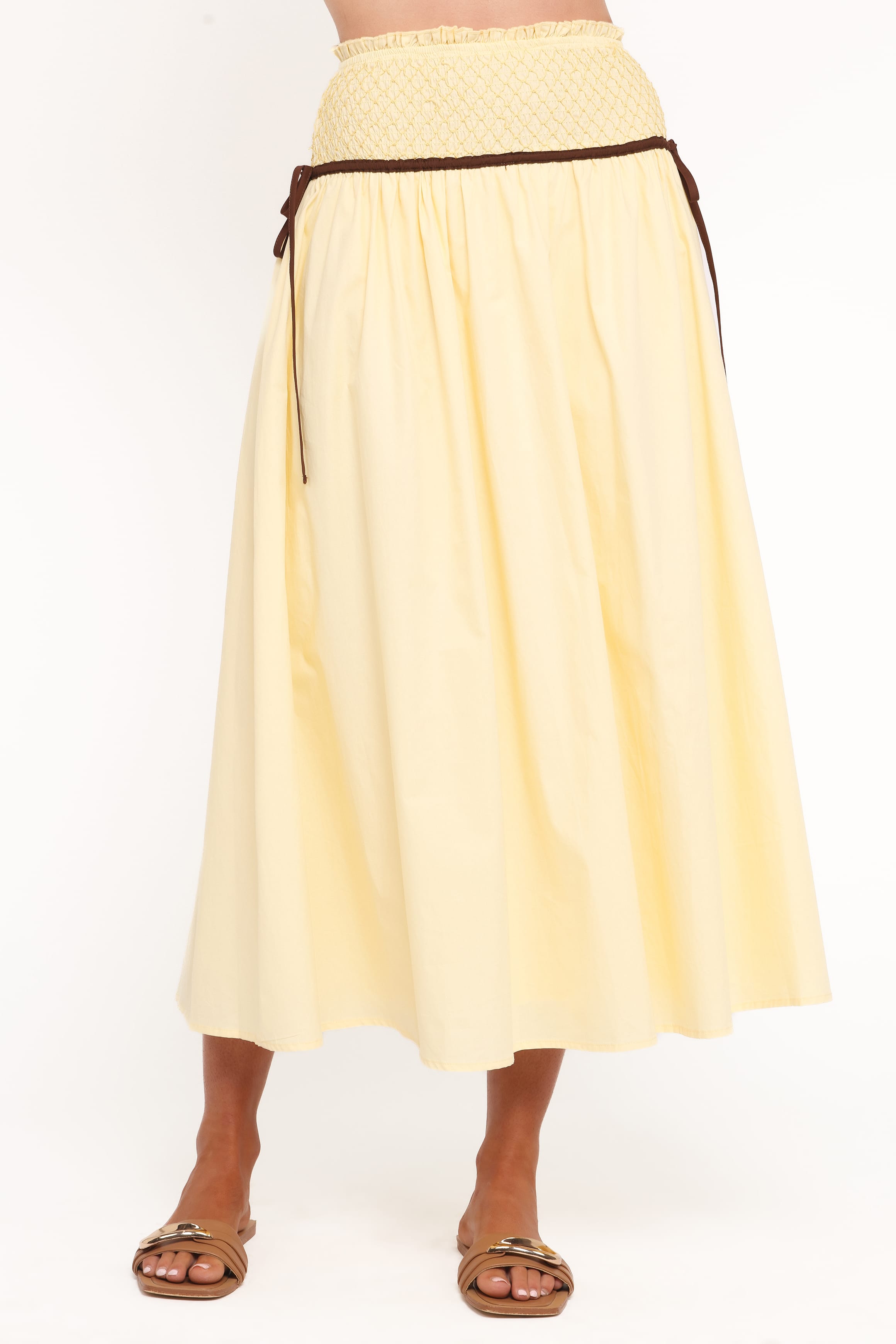 Petal and Pup USA BOTTOMS Orielle Maxi Skirt - Lemon