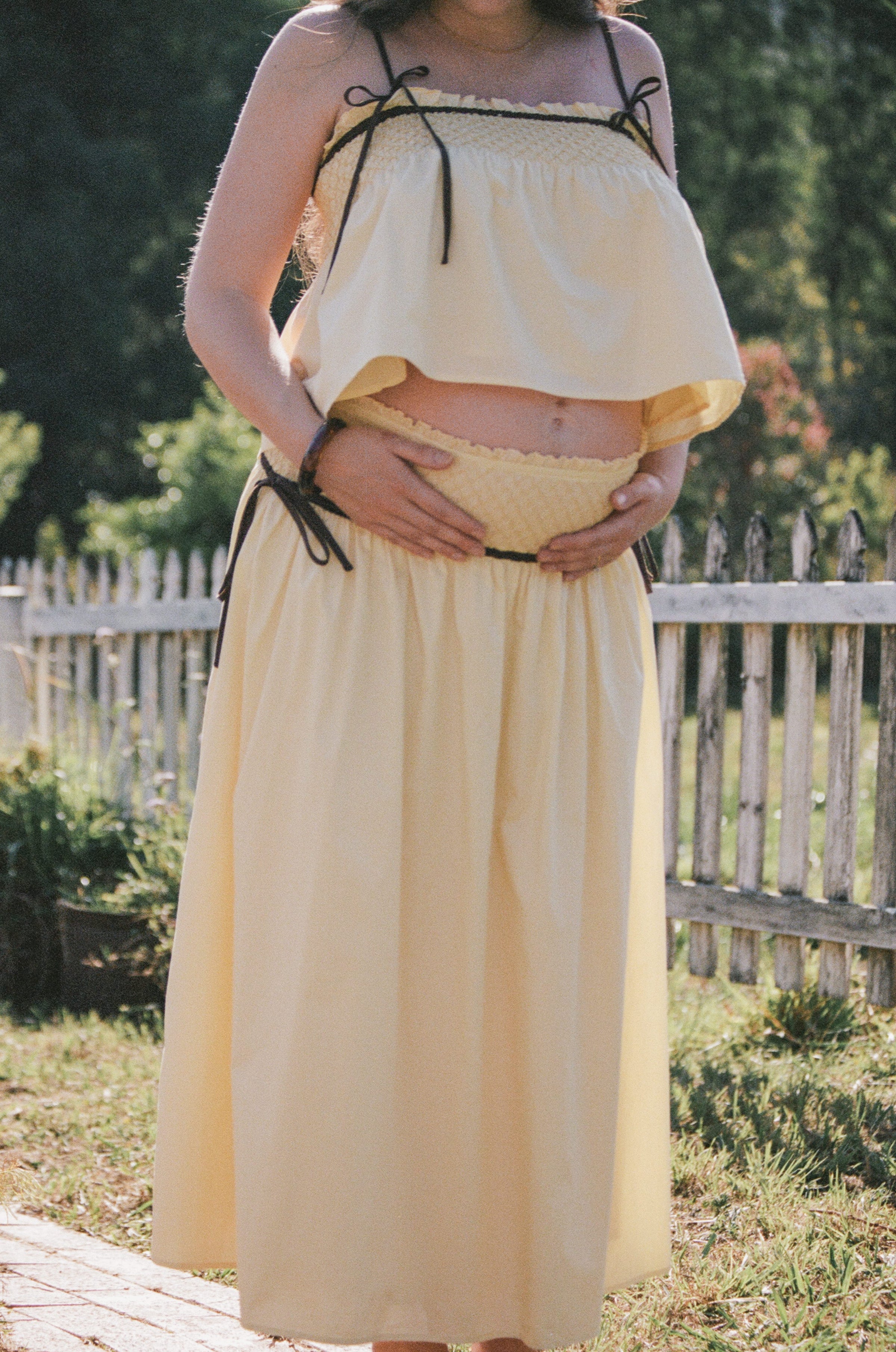 Petal and Pup USA BOTTOMS Orielle Maxi Skirt - Lemon