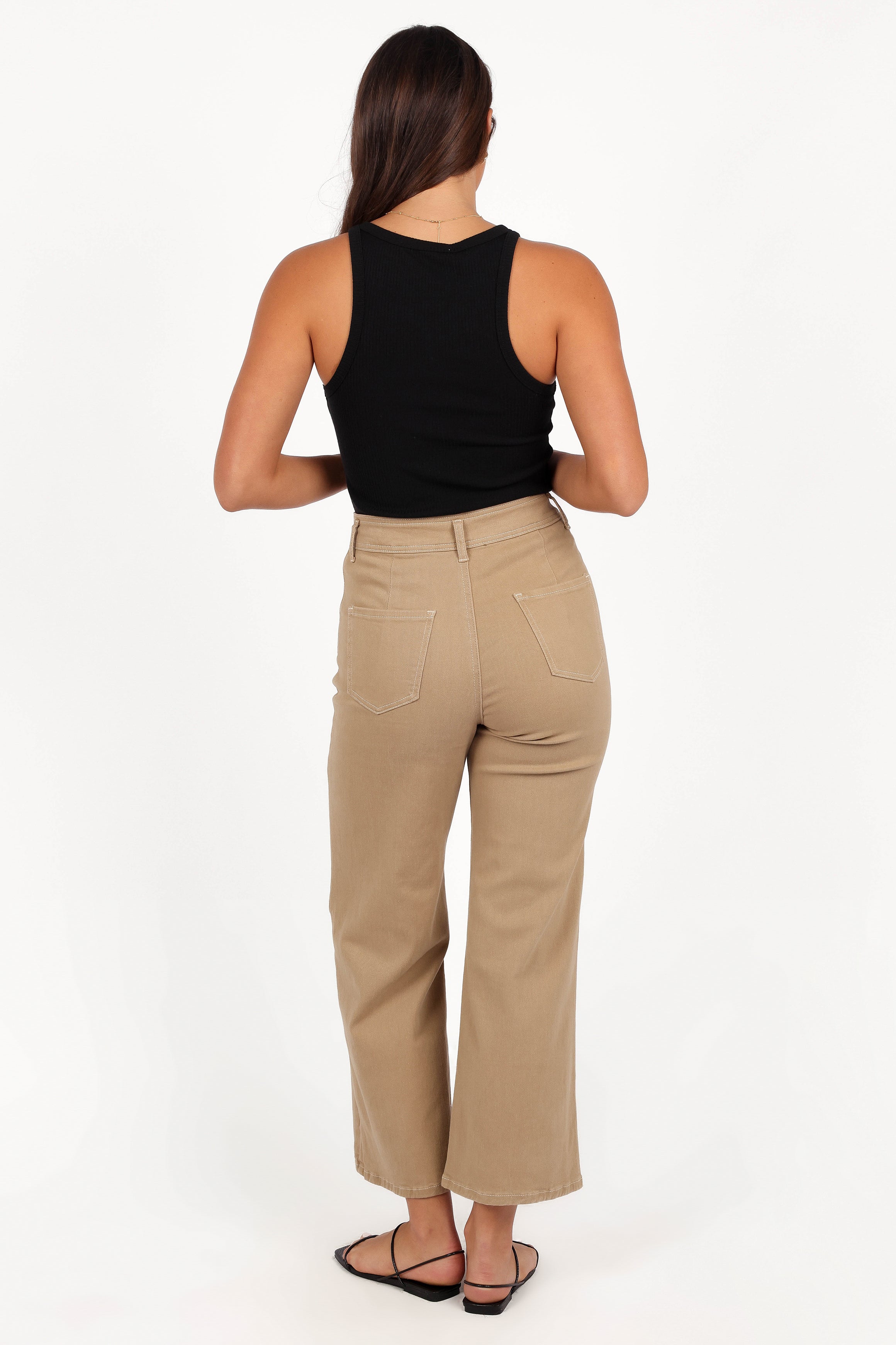 Petal and Pup USA BOTTOMS Parson Wide Leg Pant - Taupe (Hold for Rack)