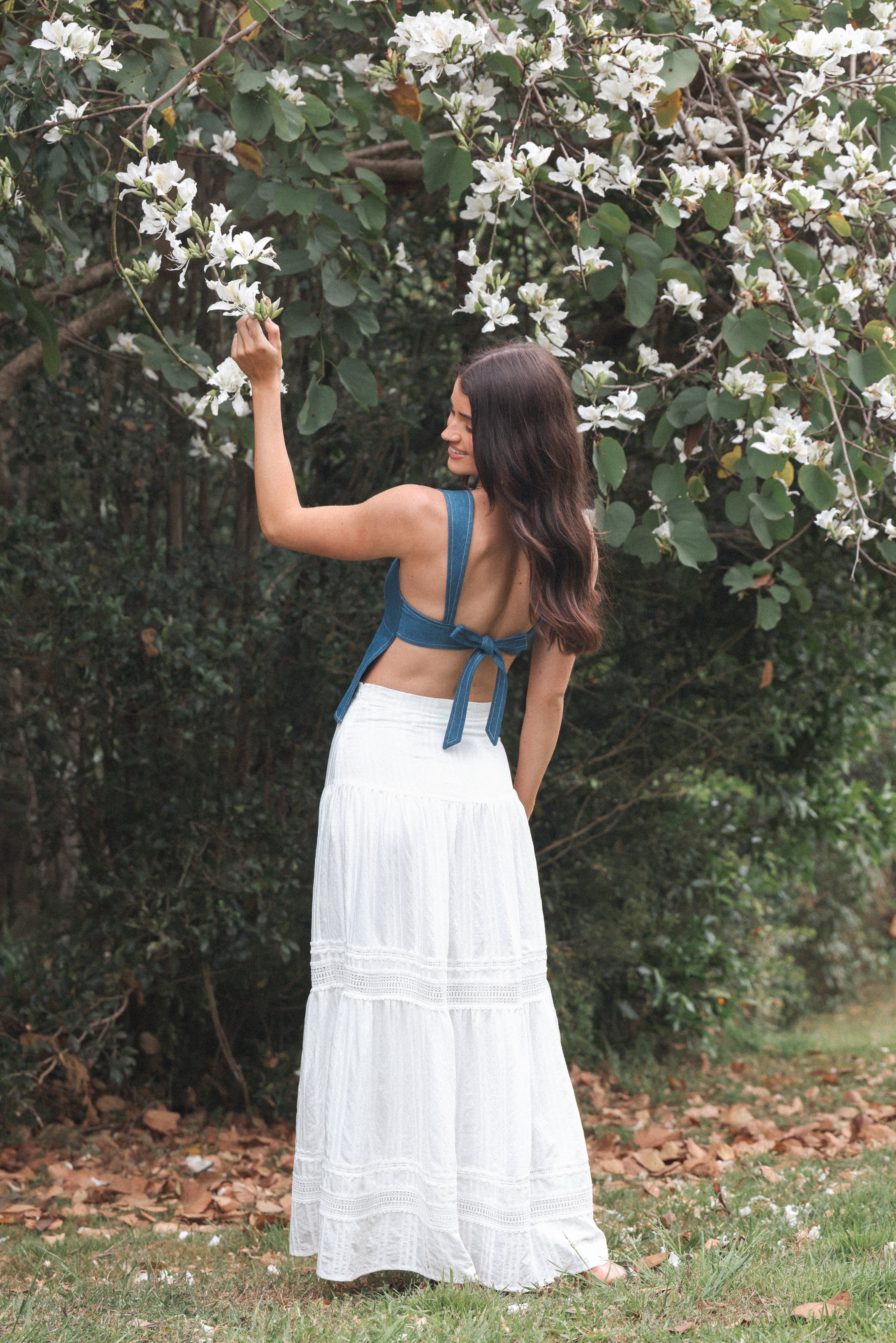 Petal and Pup USA BOTTOMS Peony Maxi Skirt - White