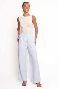 Petal and Pup USA BOTTOMS Peyton Striped Pant - Blue