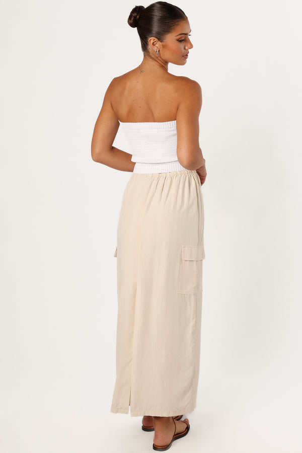 Petal and Pup USA BOTTOMS Picilo Long Midi Skirt - Stone