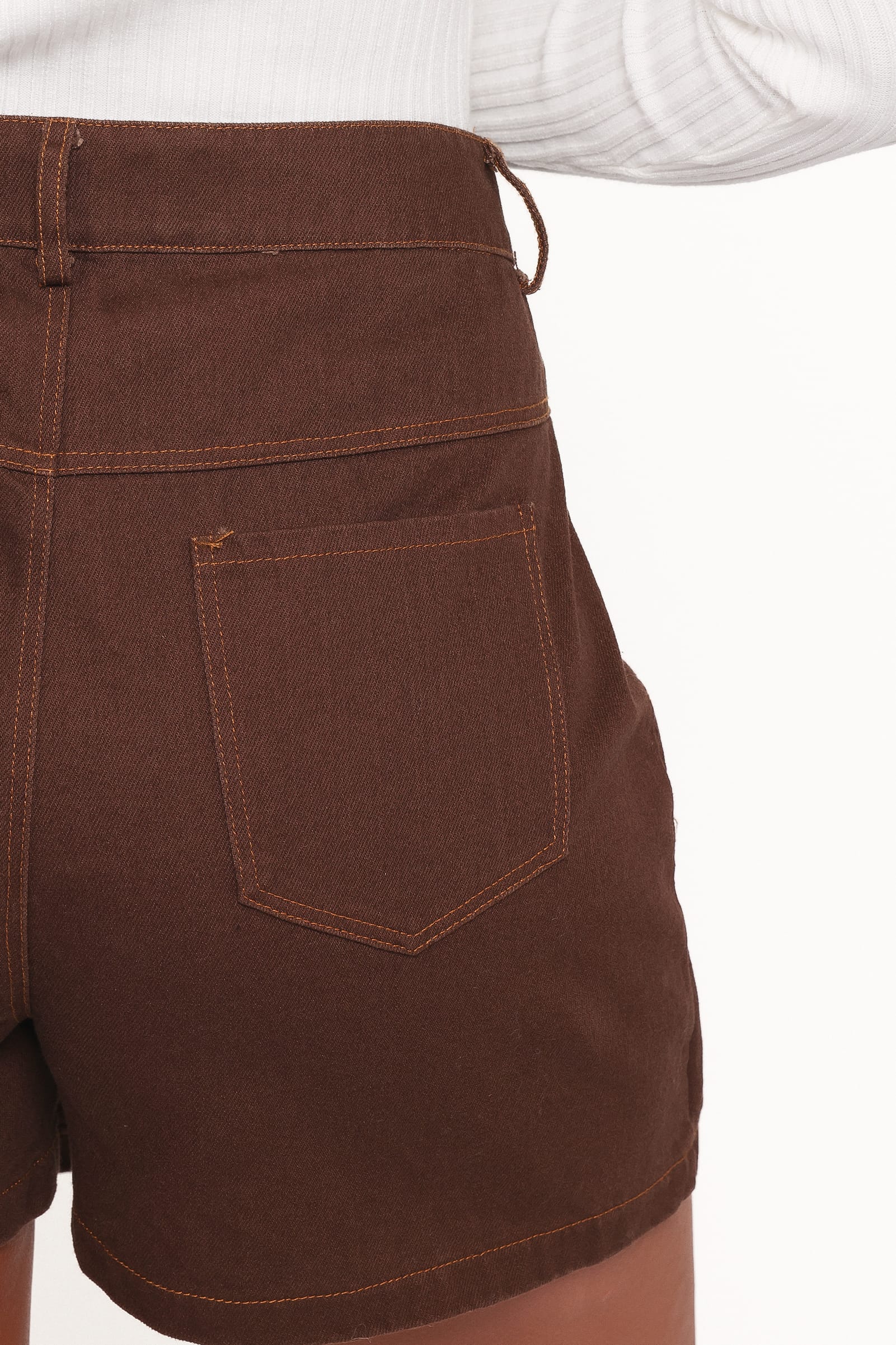 Petal and Pup USA BOTTOMS Presley Denim Skort - Dark Brown