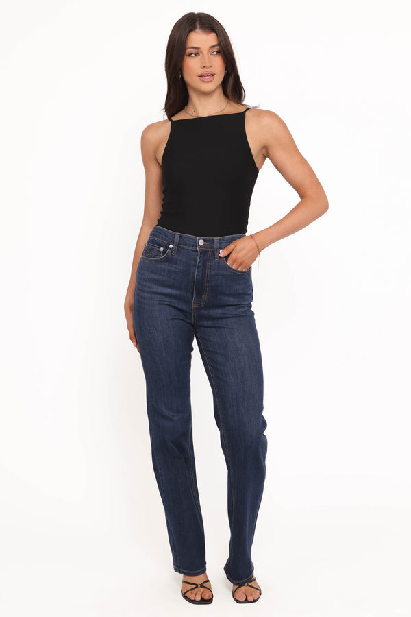 Petal and Pup USA BOTTOMS Rae Straight Leg Jean - Roxbury