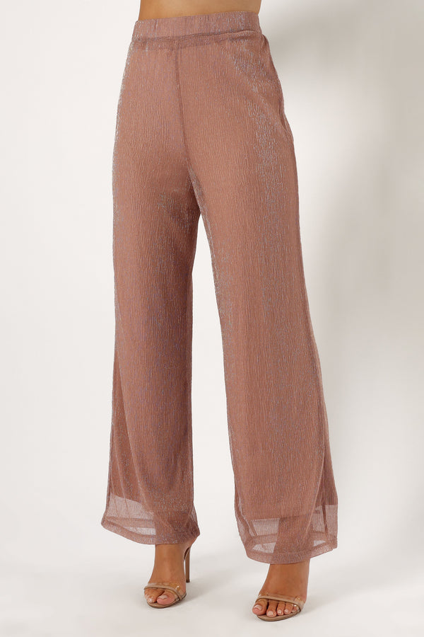 Petal and Pup USA BOTTOMS Ramona Wide Leg Pants - Rose