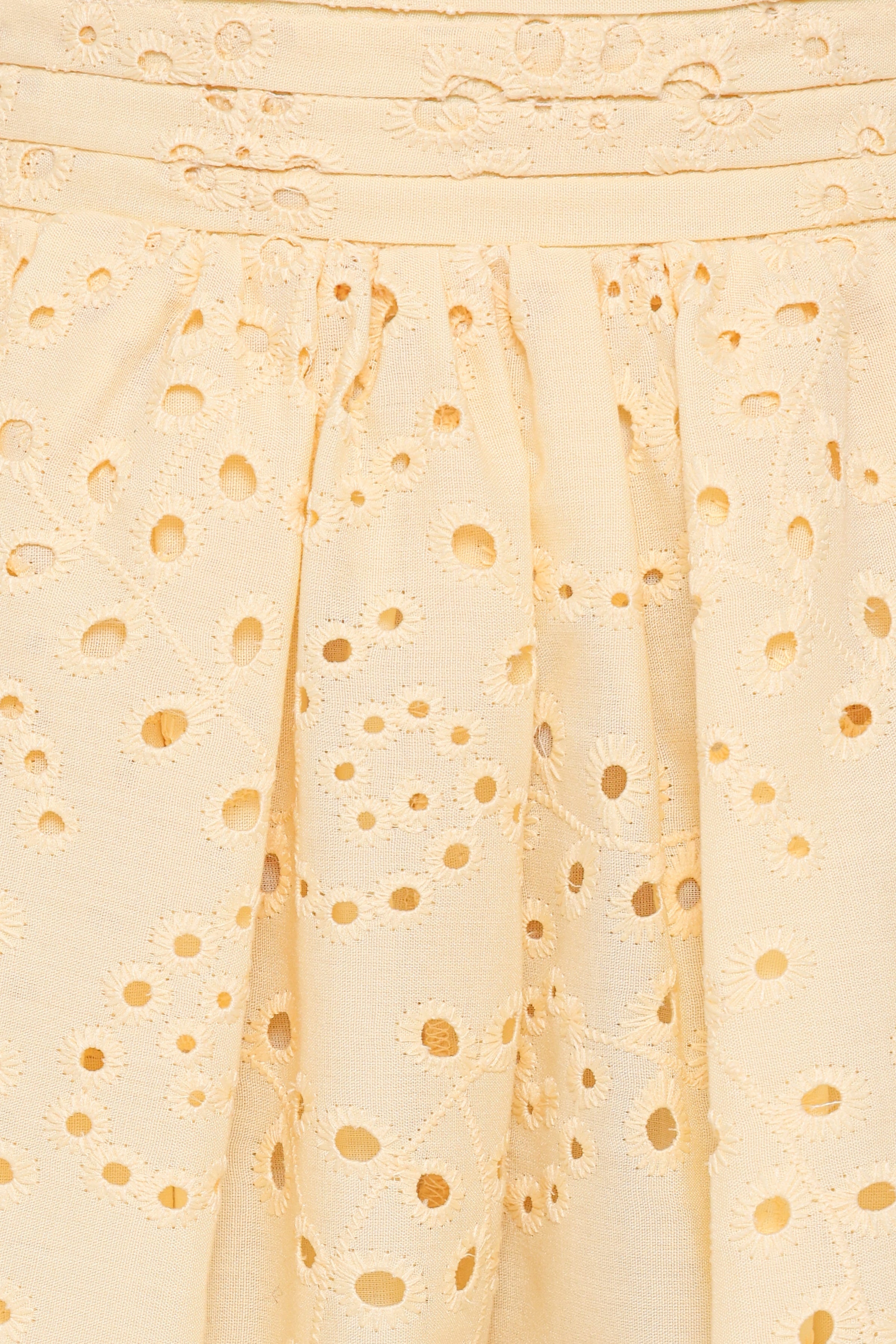 Petal and Pup USA BOTTOMS Regina Eyelet Flowy Short - Butter Yellow