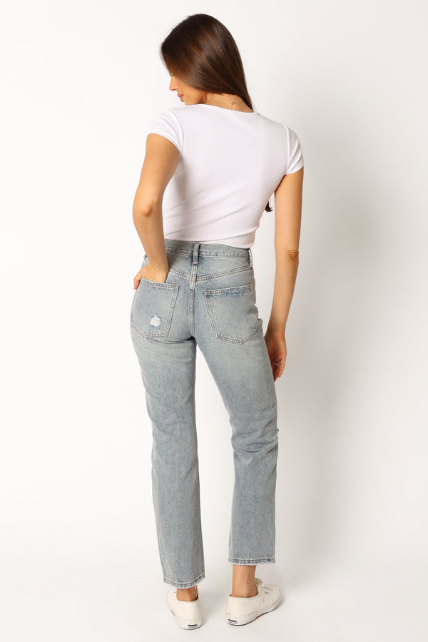 Petal and Pup USA BOTTOMS Rossi Straight Leg Jean - Denim