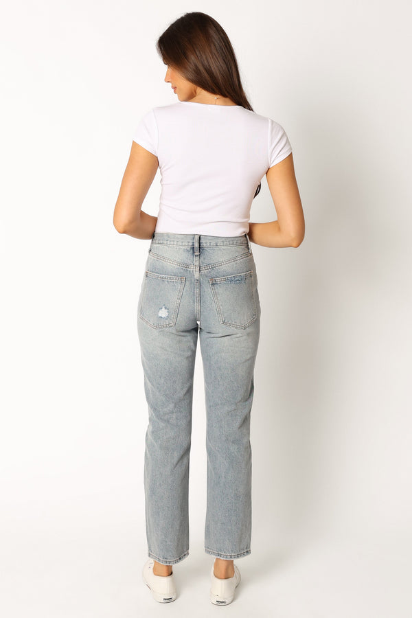 Petal and Pup USA BOTTOMS Rossi Straight Leg Jean - Denim