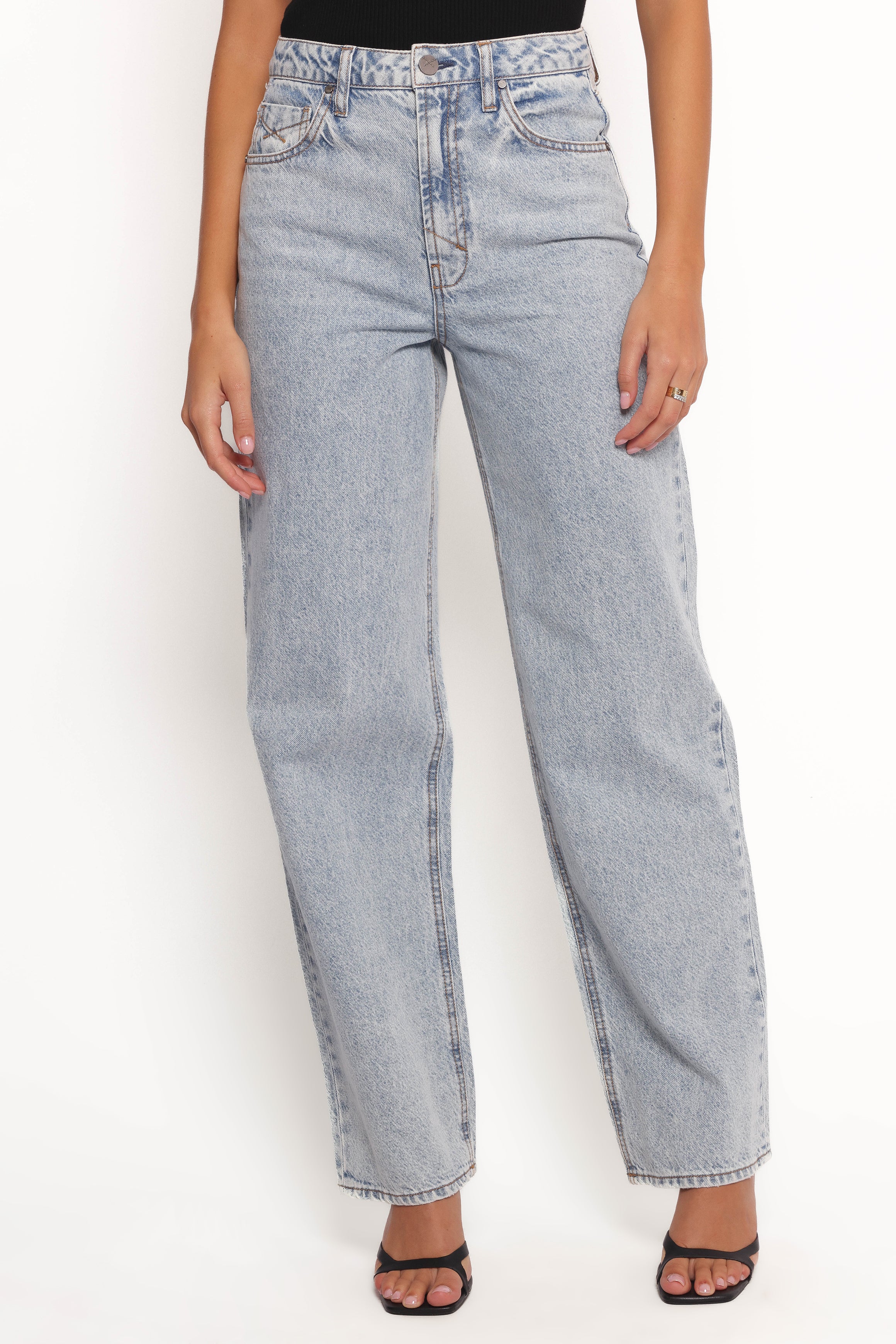 Petal and Pup USA BOTTOMS Rumi High Rise Wide Leg Jeans - Lucid