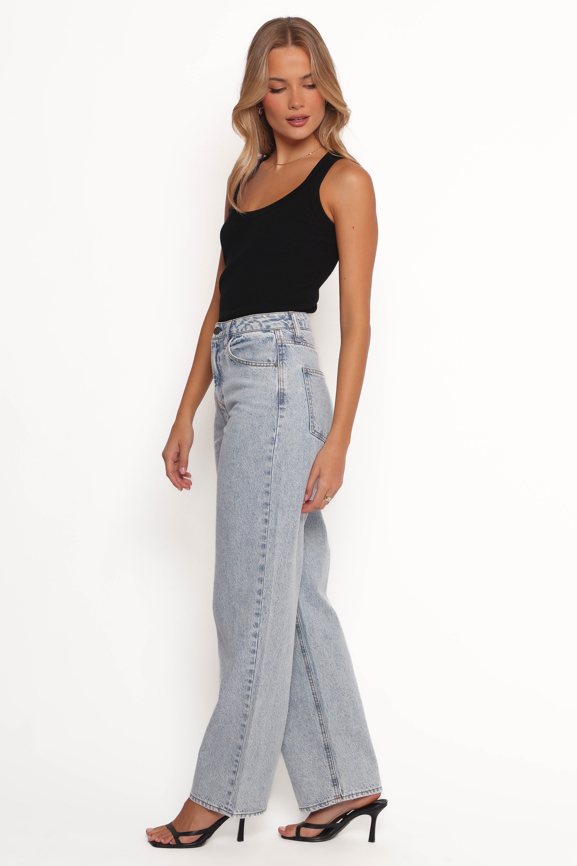 Petal and Pup USA BOTTOMS Rumi High Rise Wide Leg Jeans - Lucid