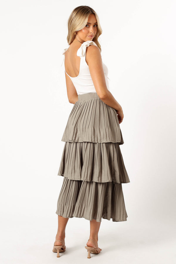 Petal and Pup USA BOTTOMS Rylan Maxi Skirt - Dusty Sage